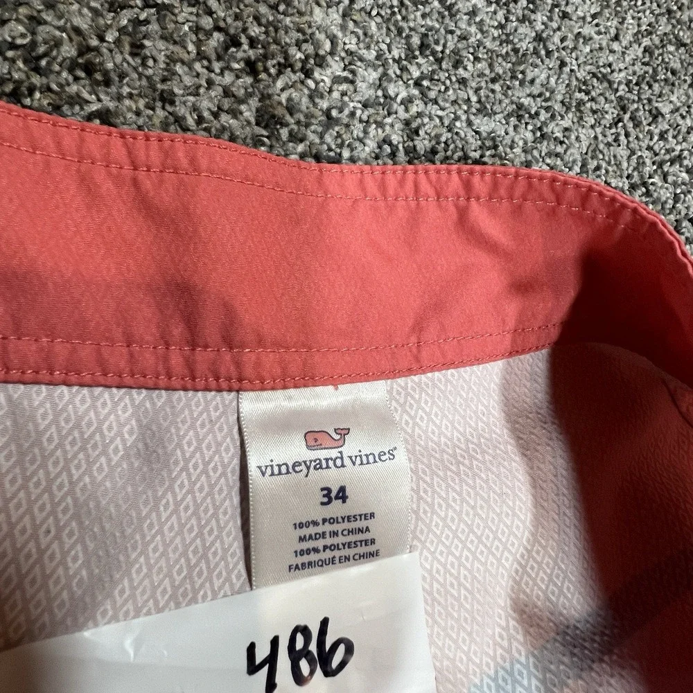 Vineyard‎ Vines Swim Trunks Mens 34 Red Coral 9